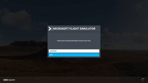 flight simulator games|Please insert the MSFS Game Disc error message.
